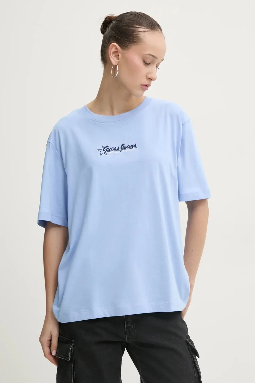 GUESS JEANS Памучна тениска
