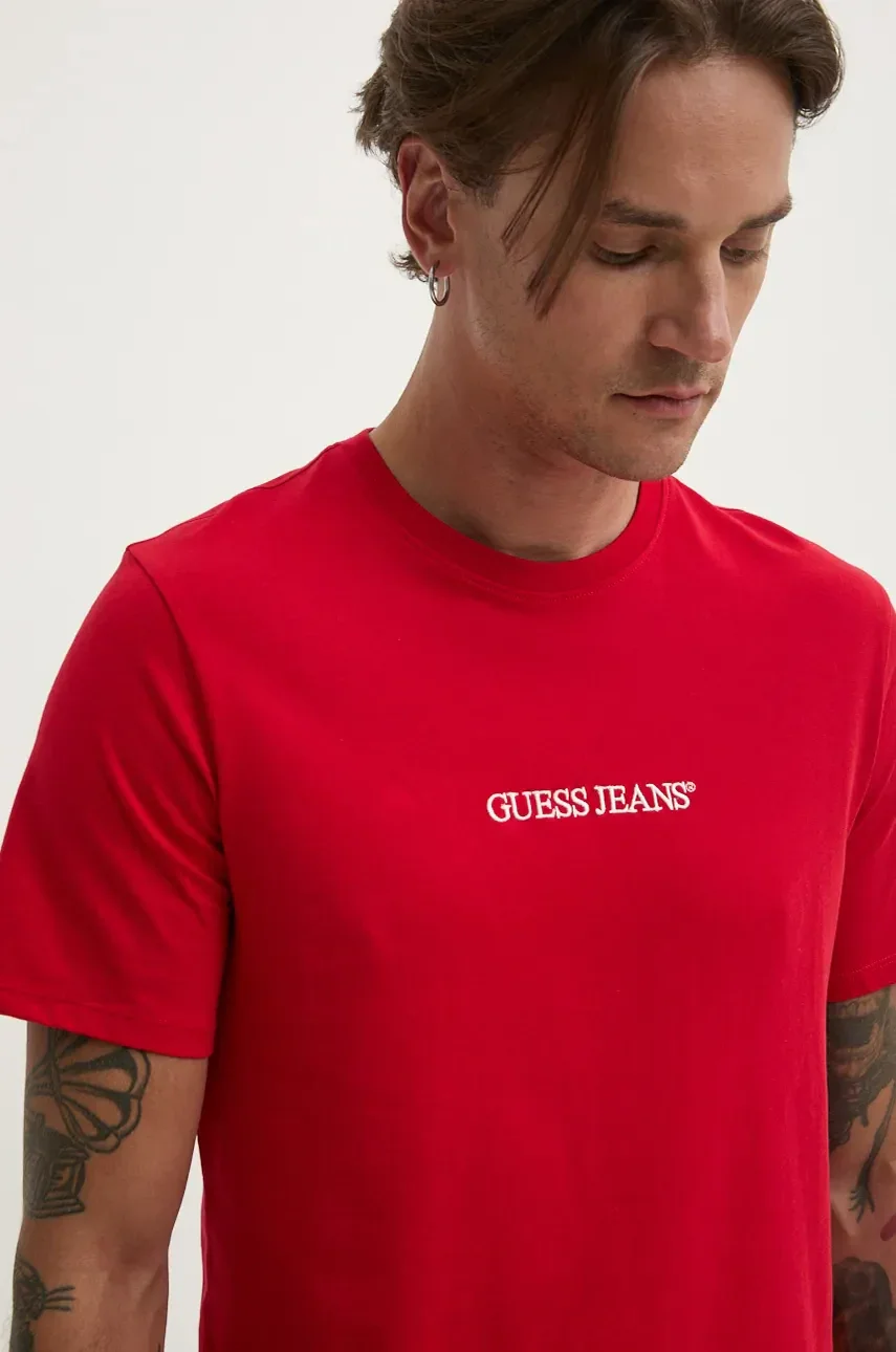 GUESS JEANS Памучна тениска