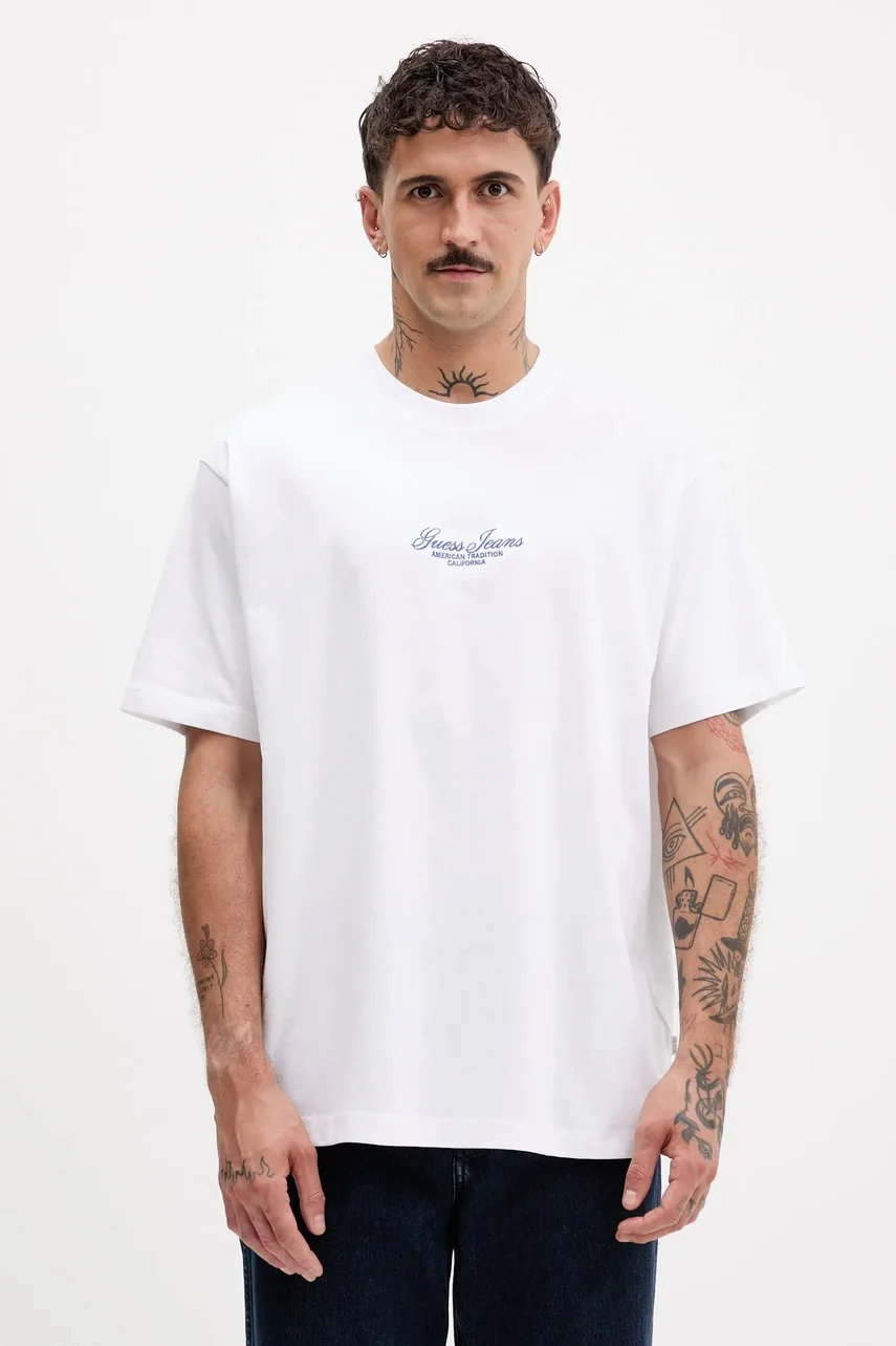 GUESS JEANS Памучна тениска