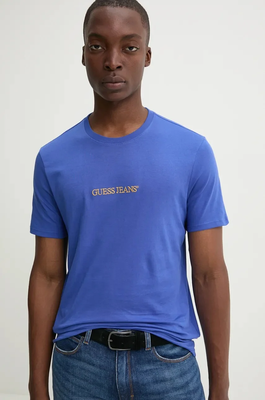 GUESS JEANS Памучна тениска