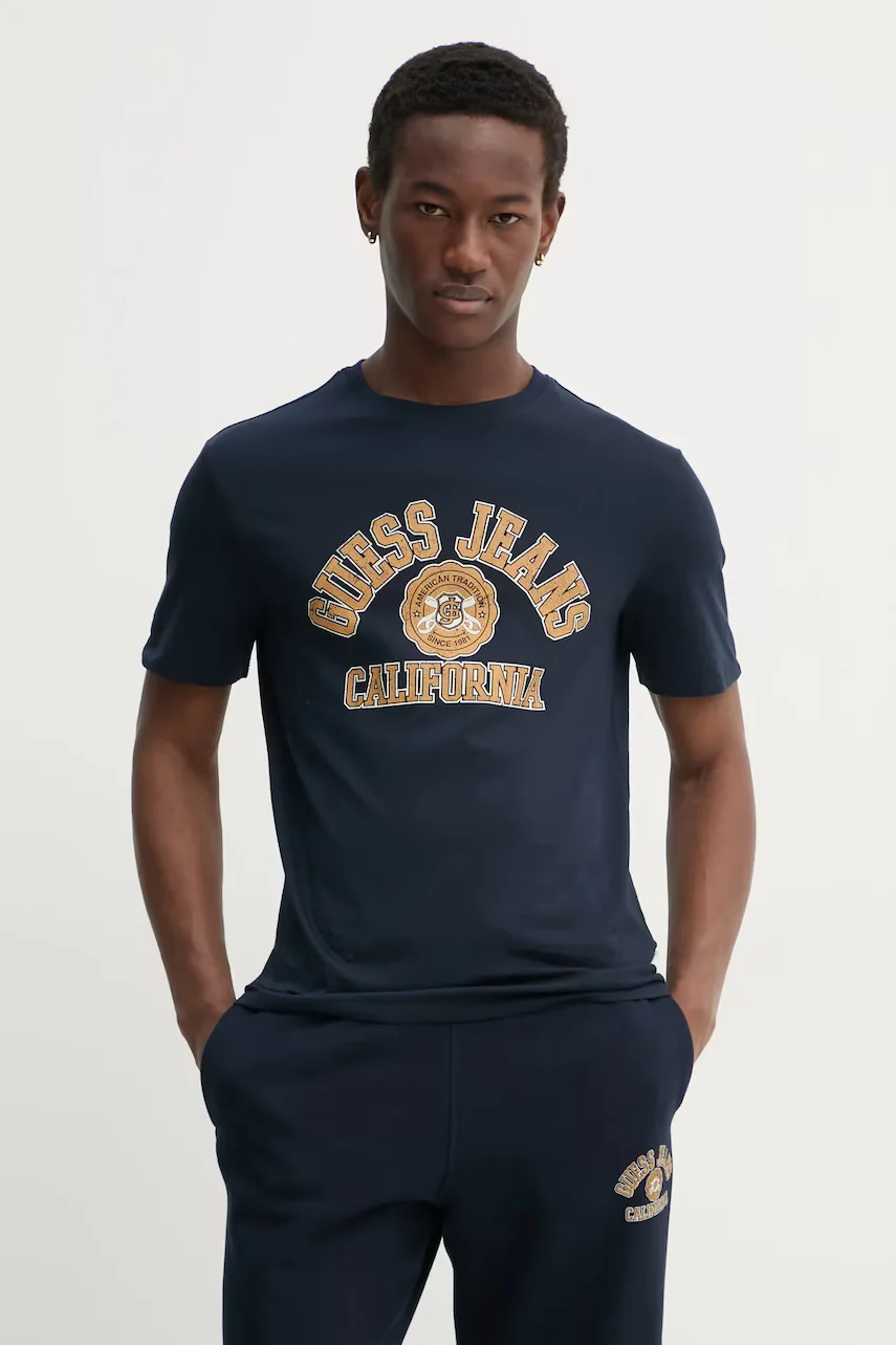 GUESS JEANS Памучна тениска