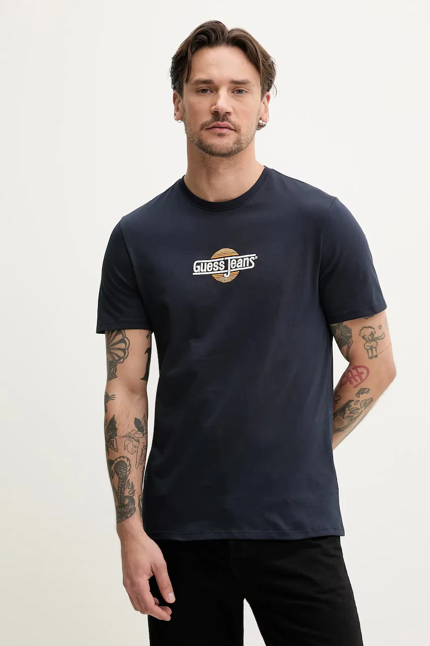 GUESS JEANS Памучна тениска