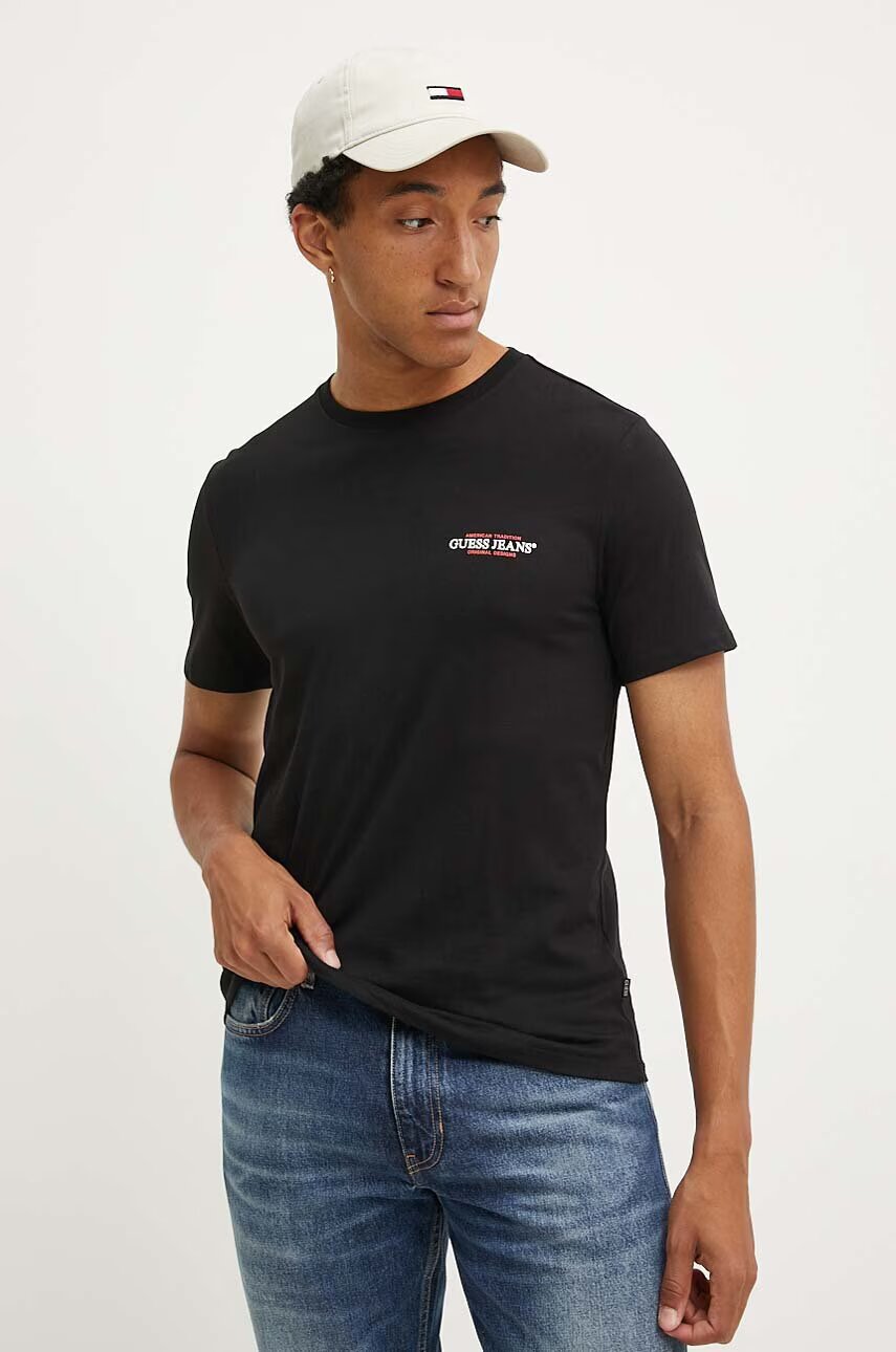 GUESS JEANS Памучна тениска