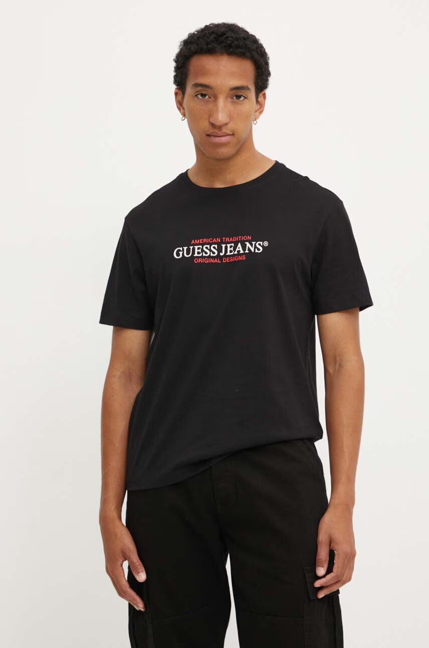 GUESS JEANS Памучна тениска