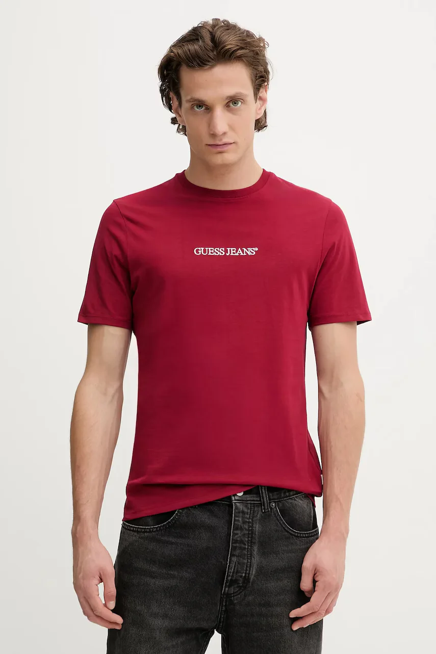 GUESS JEANS Памучна тениска