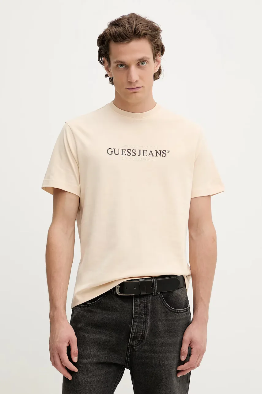 GUESS JEANS Памучна тениска