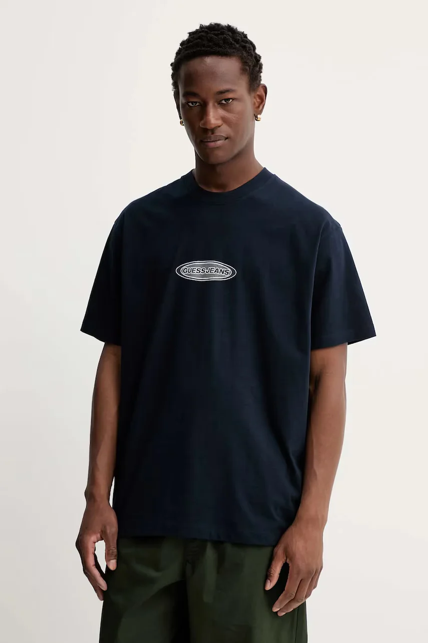 GUESS JEANS Памучна тениска