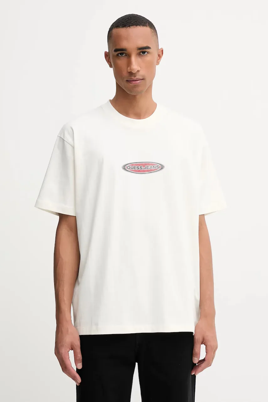 GUESS JEANS Памучна тениска