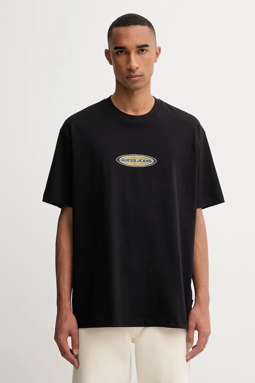 GUESS JEANS Памучна тениска