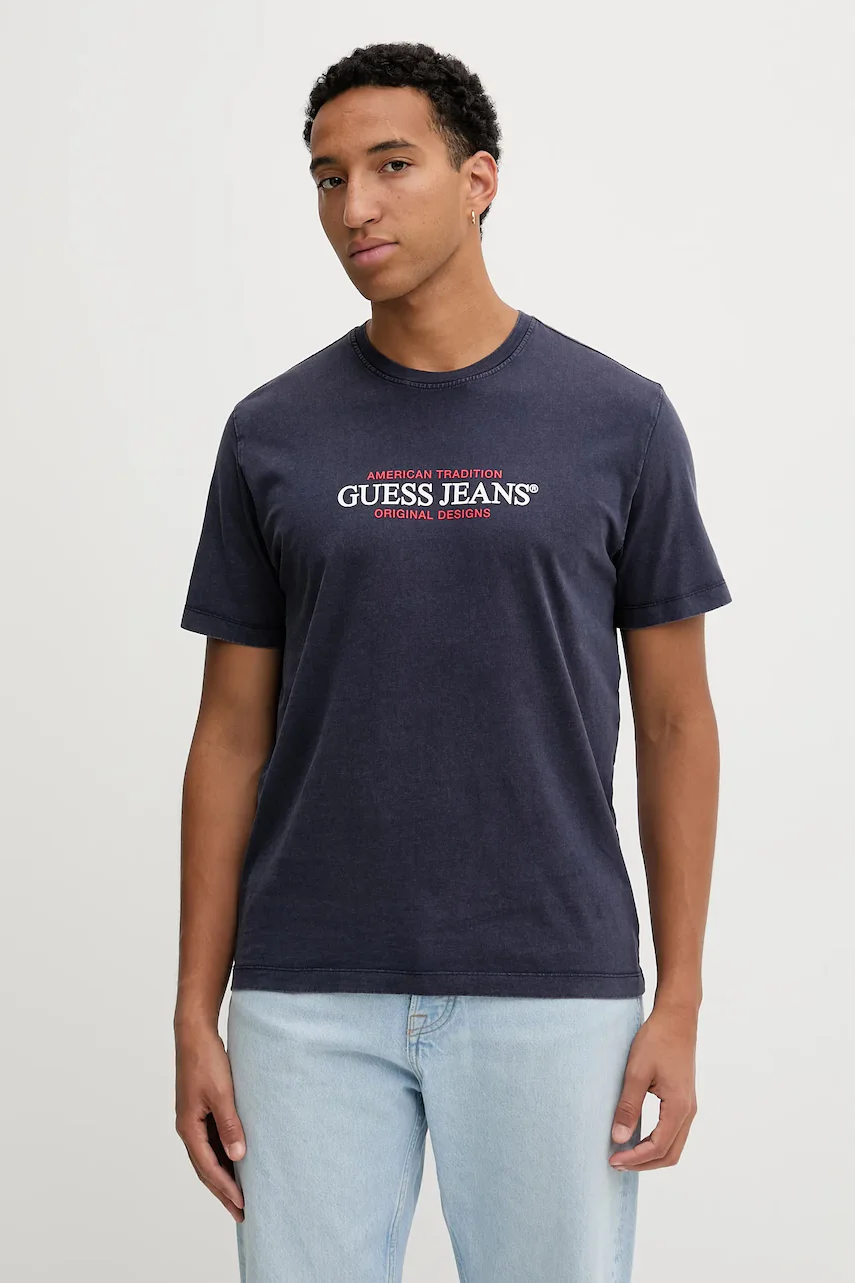 GUESS JEANS Памучна тениска