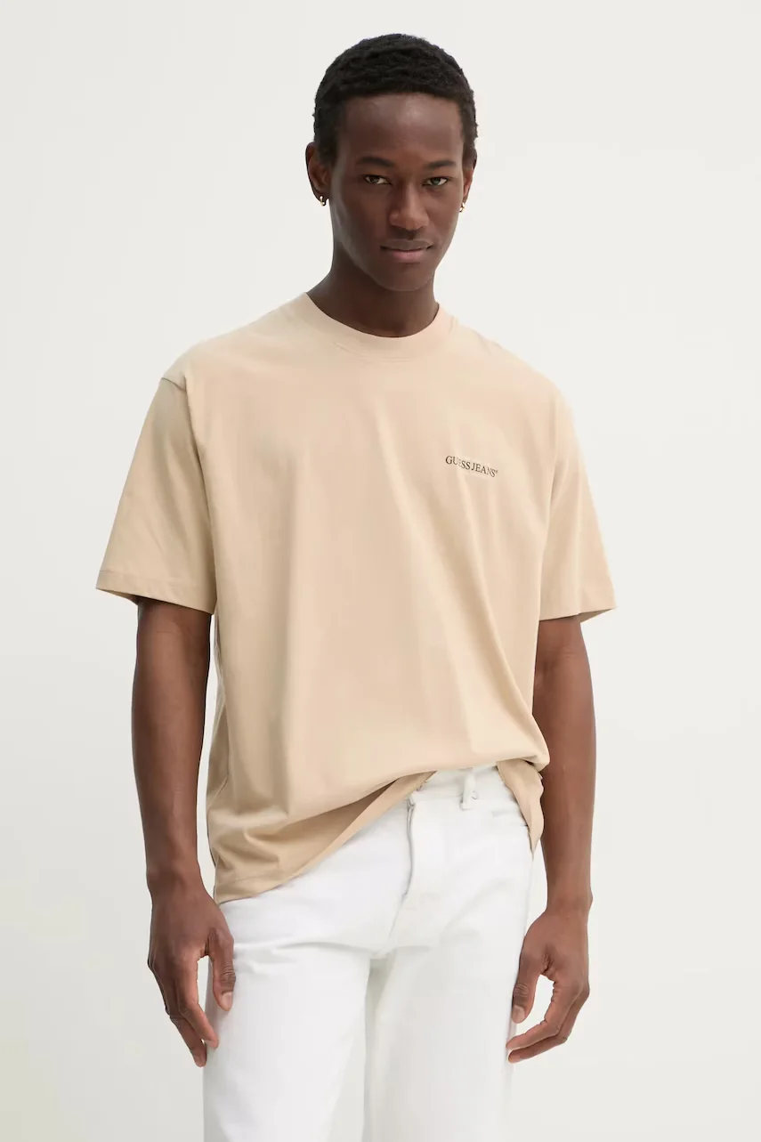 GUESS JEANS Памучна тениска