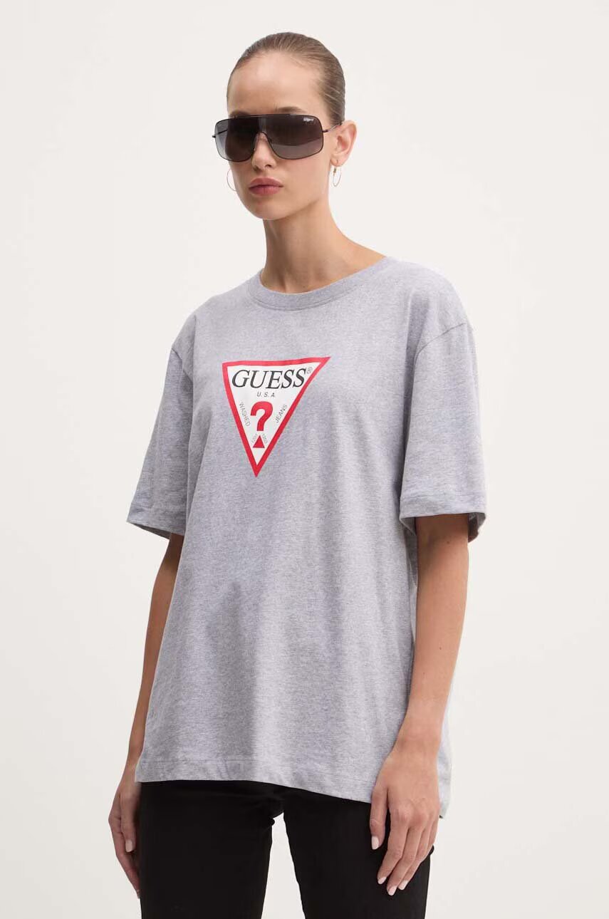 GUESS JEANS Памучна тениска