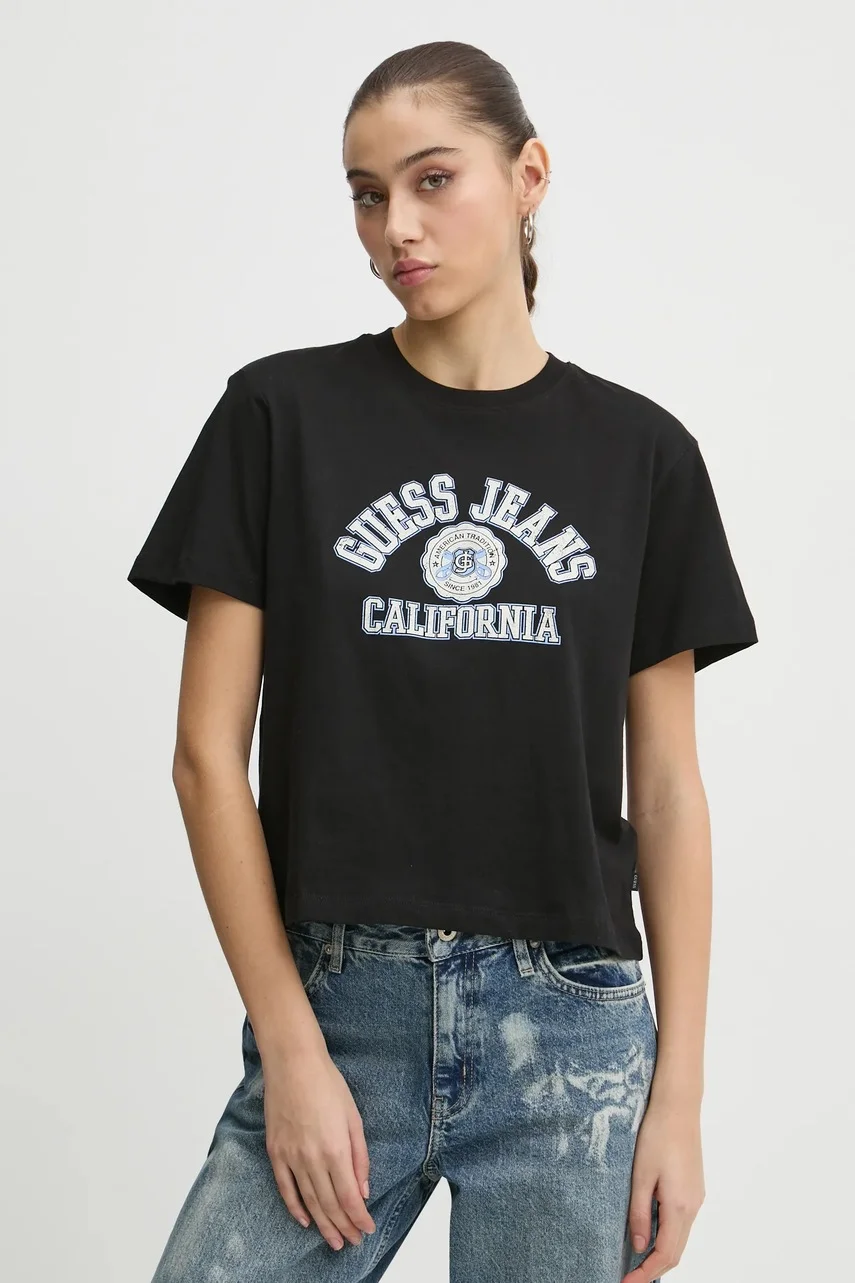 GUESS JEANS Памучна тениска