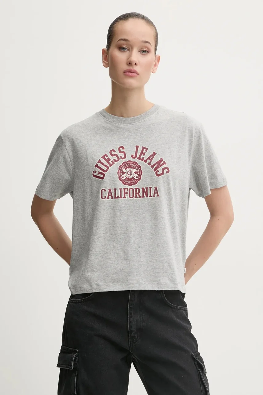 GUESS JEANS Памучна тениска
