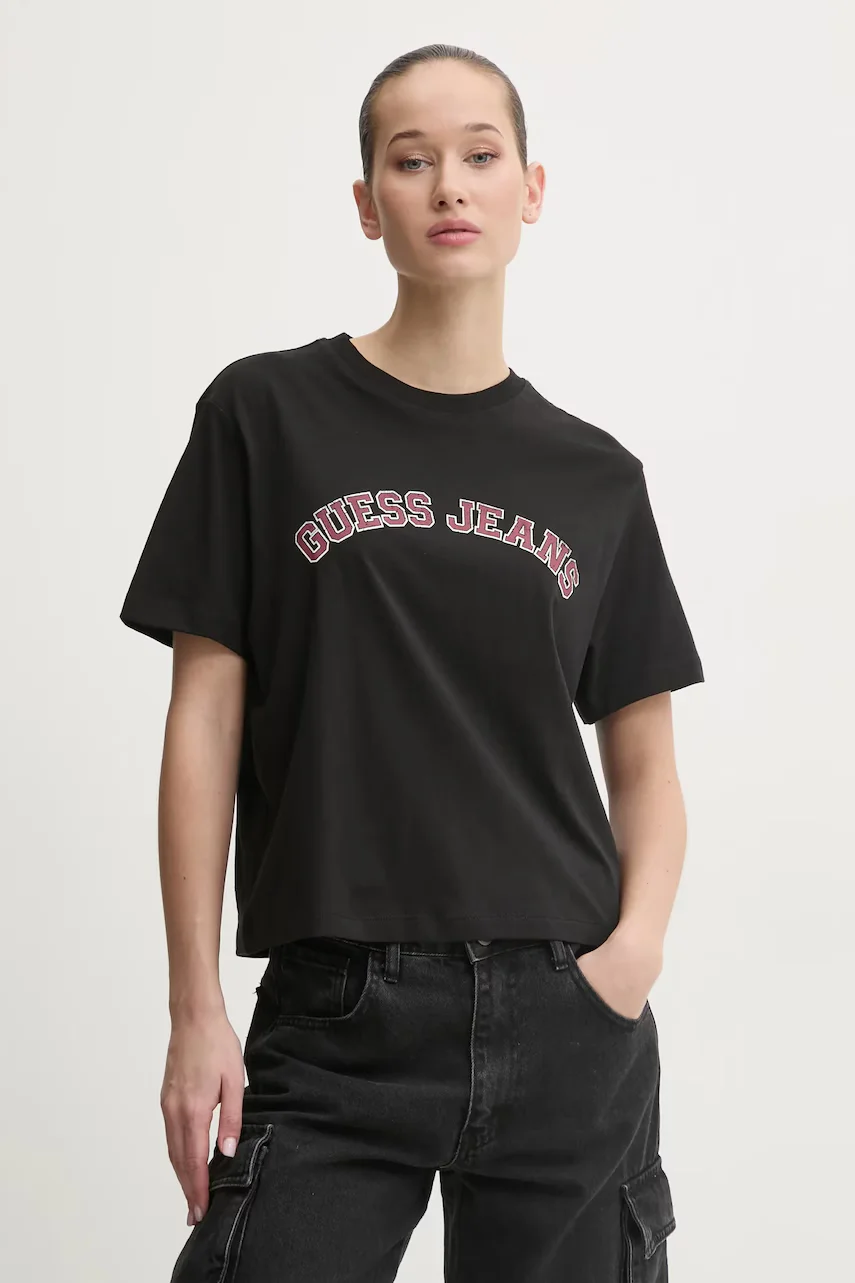 GUESS JEANS Памучна тениска