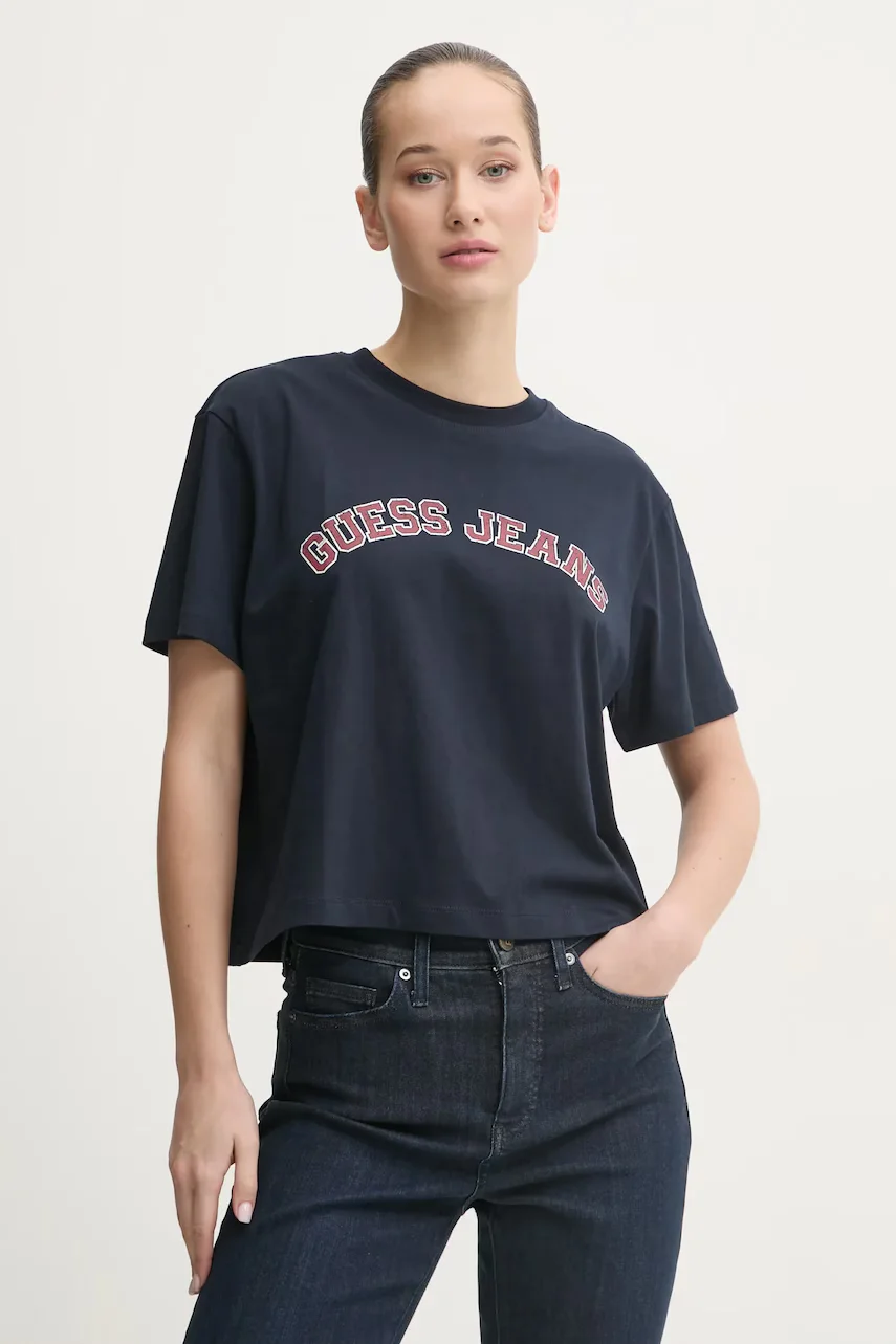 GUESS JEANS Памучна тениска