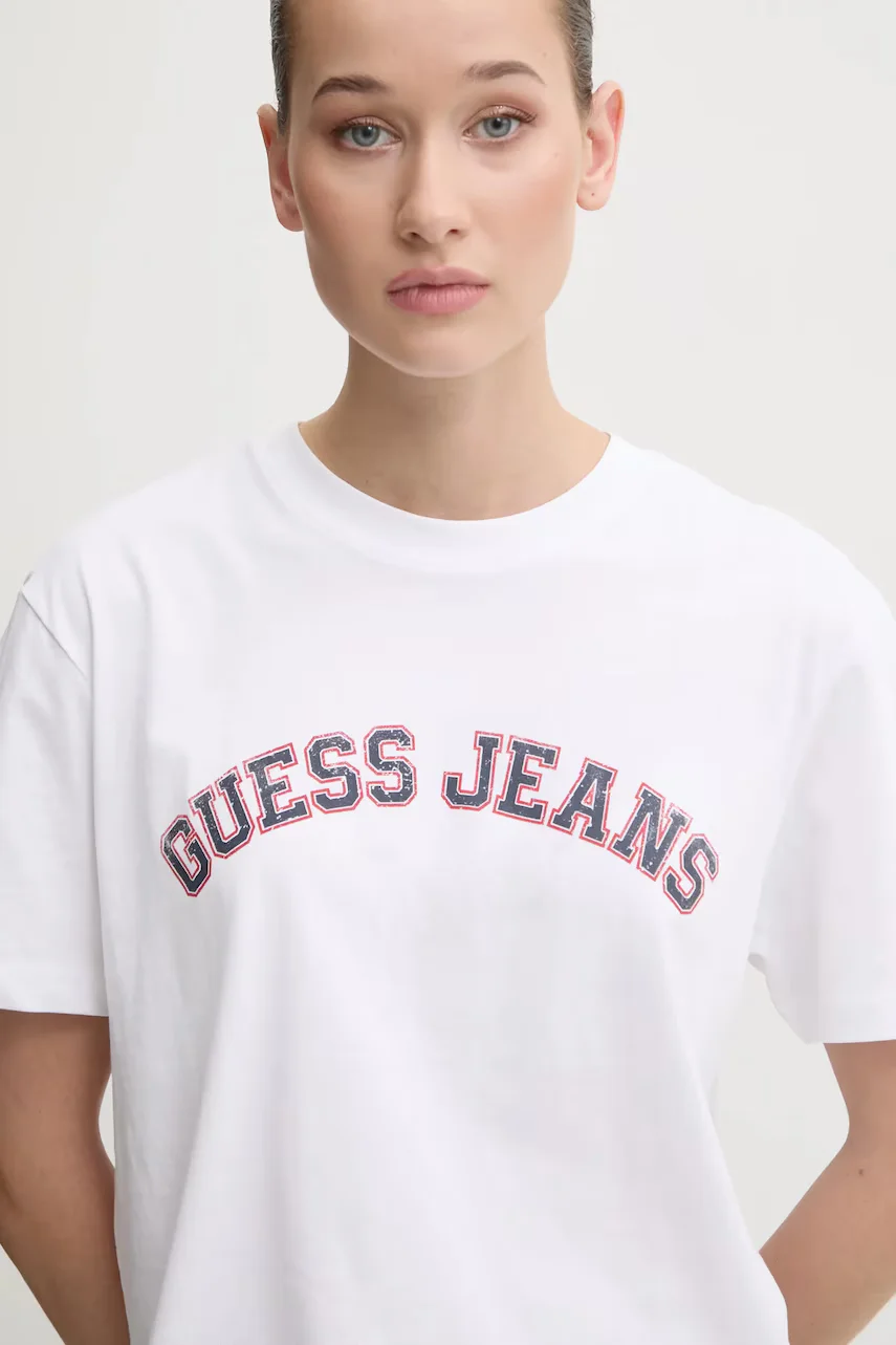 GUESS JEANS Памучна тениска