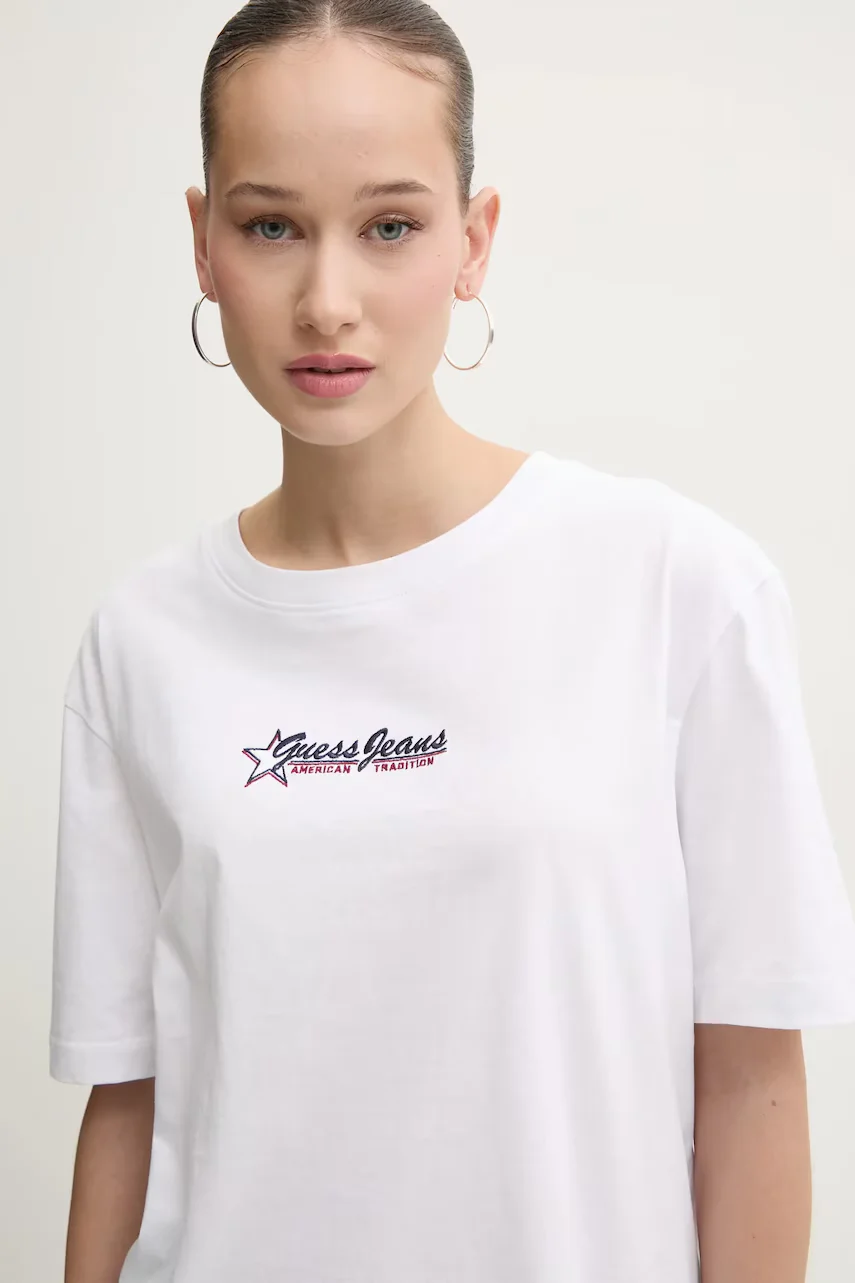 GUESS JEANS Памучна тениска