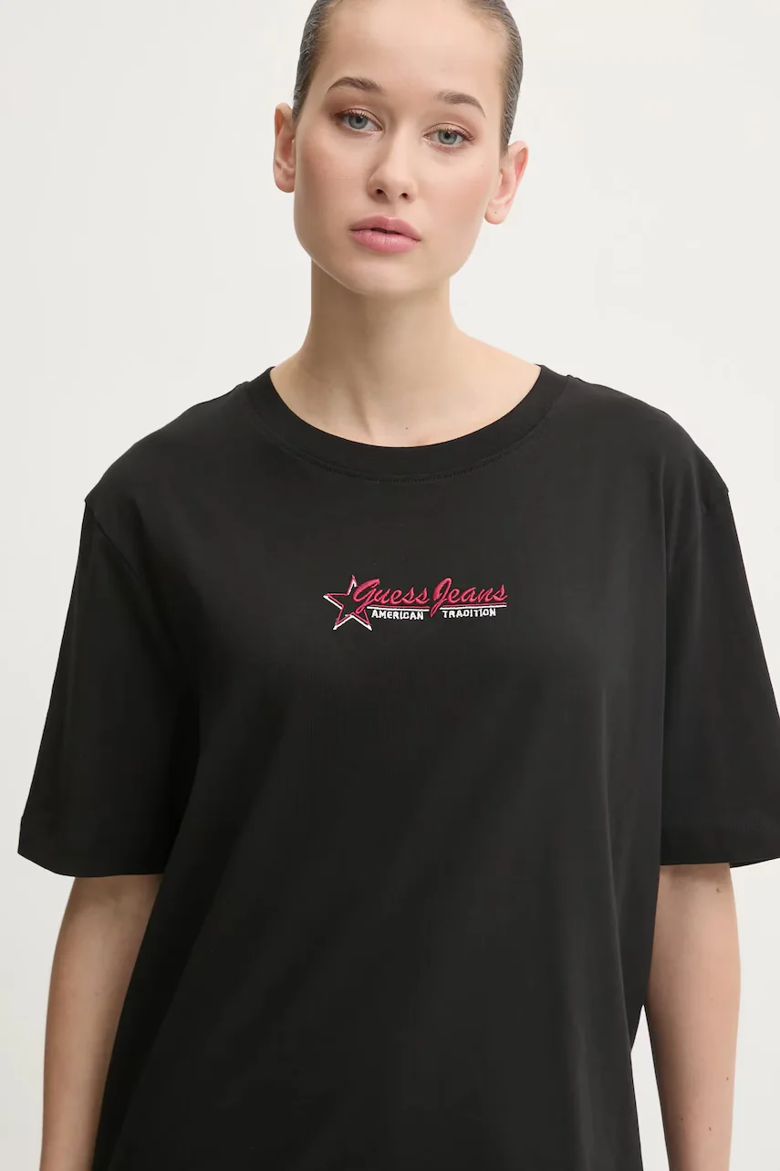 GUESS JEANS Памучна тениска