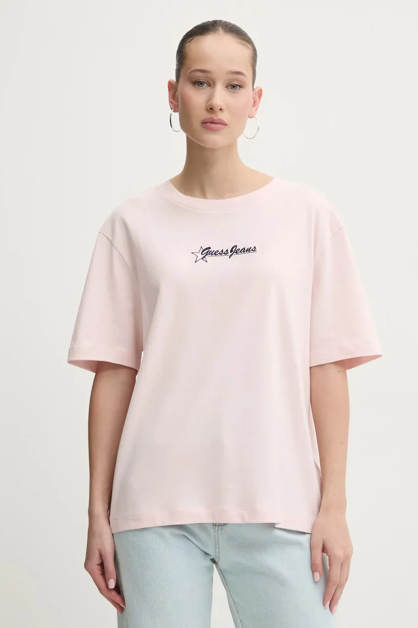 GUESS JEANS Памучна тениска