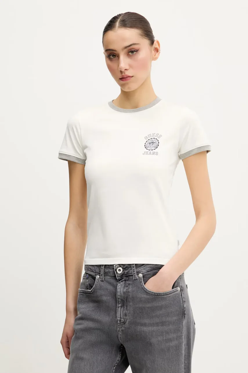 GUESS JEANS Памучна тениска