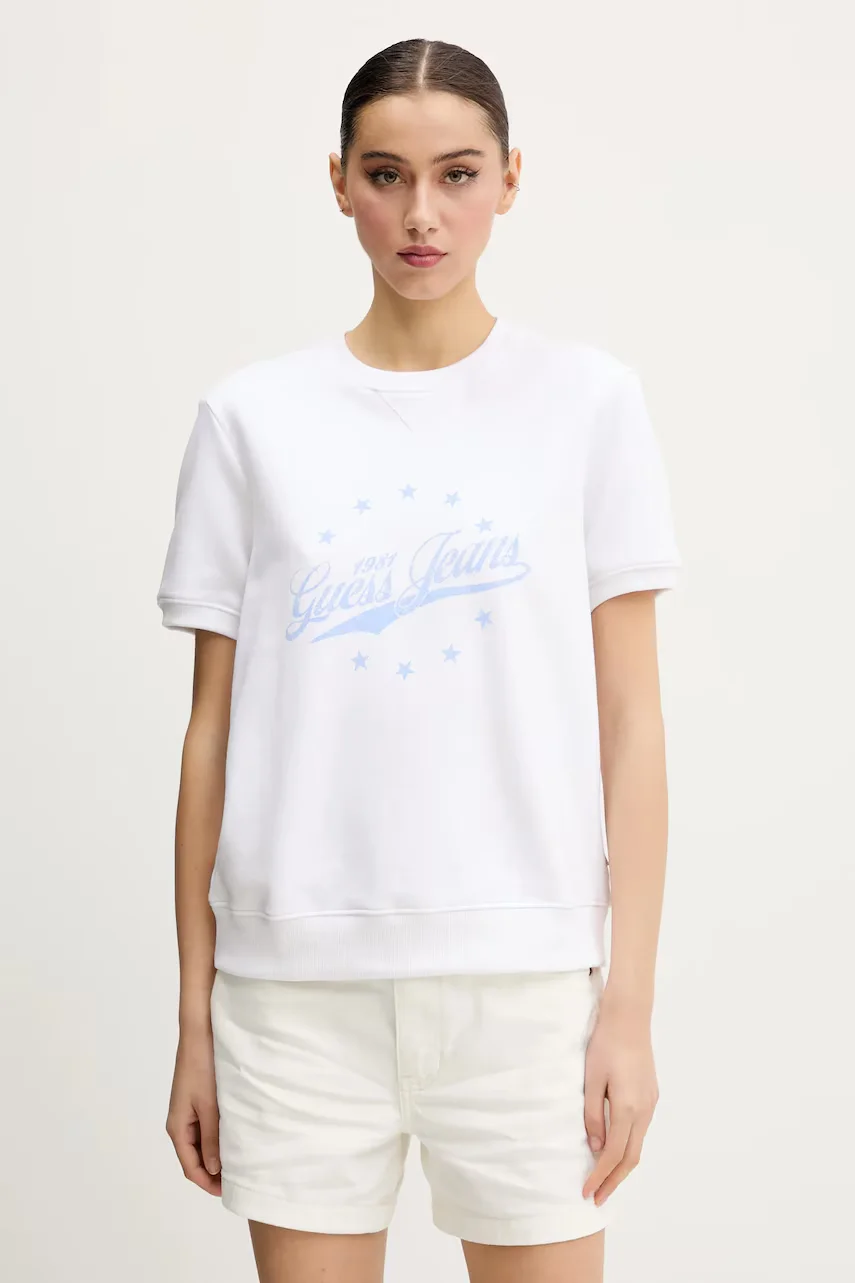 GUESS JEANS Памучна тениска