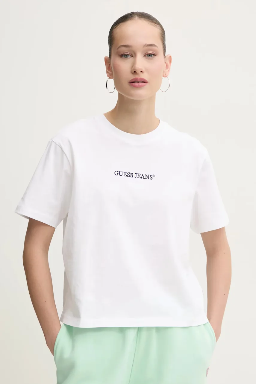 GUESS JEANS Памучна тениска