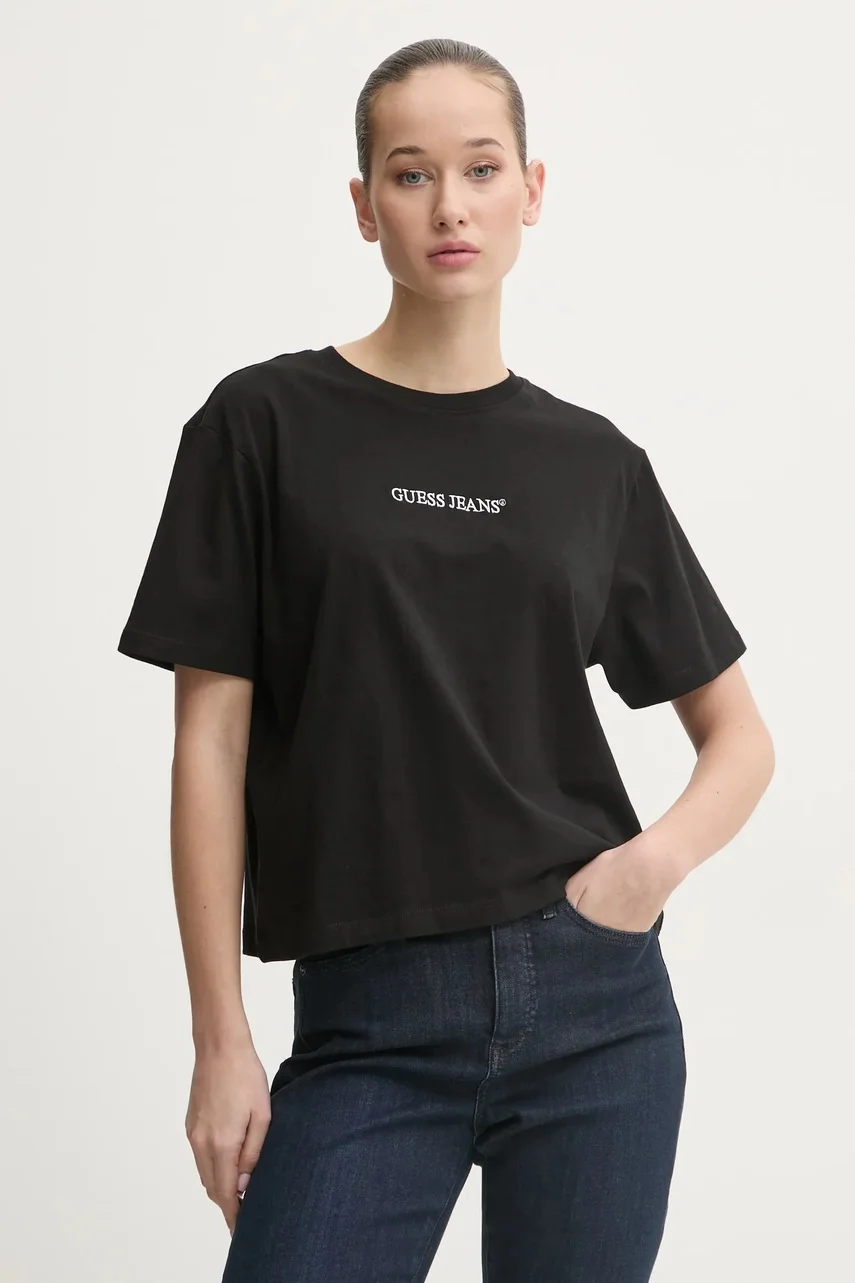 GUESS JEANS Памучна тениска