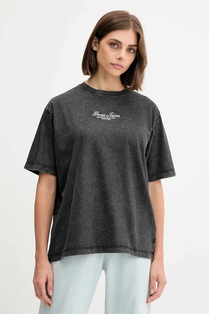 GUESS JEANS Памучна тениска