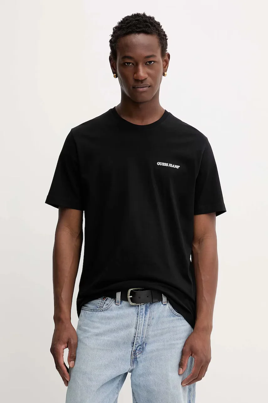 GUESS JEANS Памучна тениска