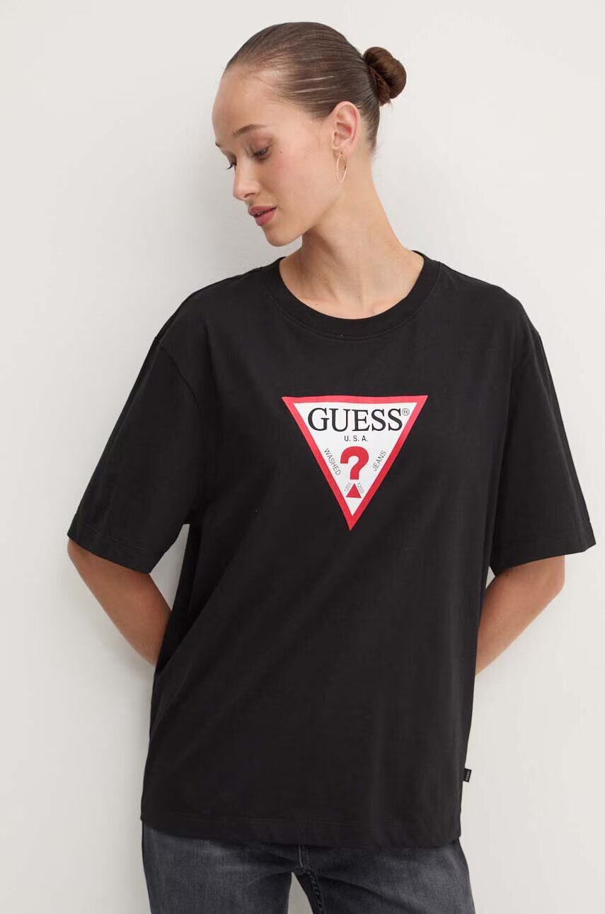 GUESS JEANS Памучна тениска