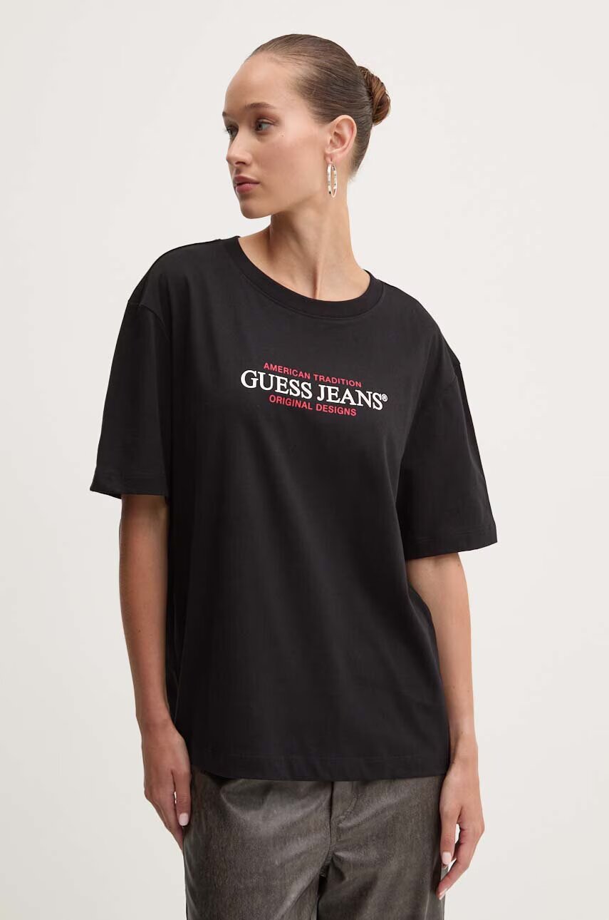 GUESS JEANS Памучна тениска