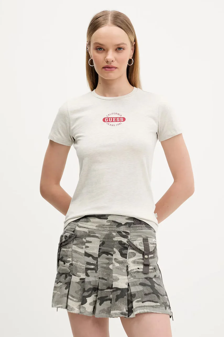 GUESS JEANS Памучна тениска