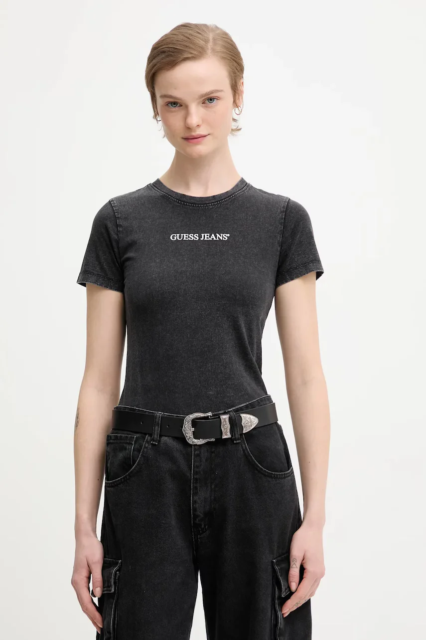 GUESS JEANS Памучна тениска
