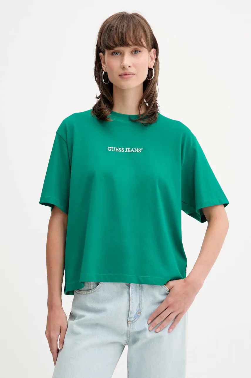GUESS JEANS Памучна тениска