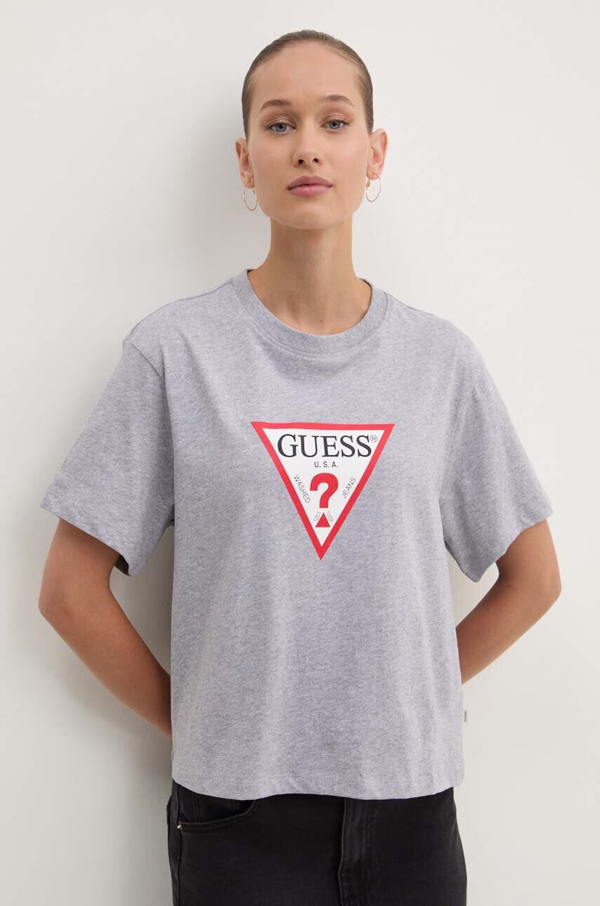 GUESS JEANS Памучна тениска
