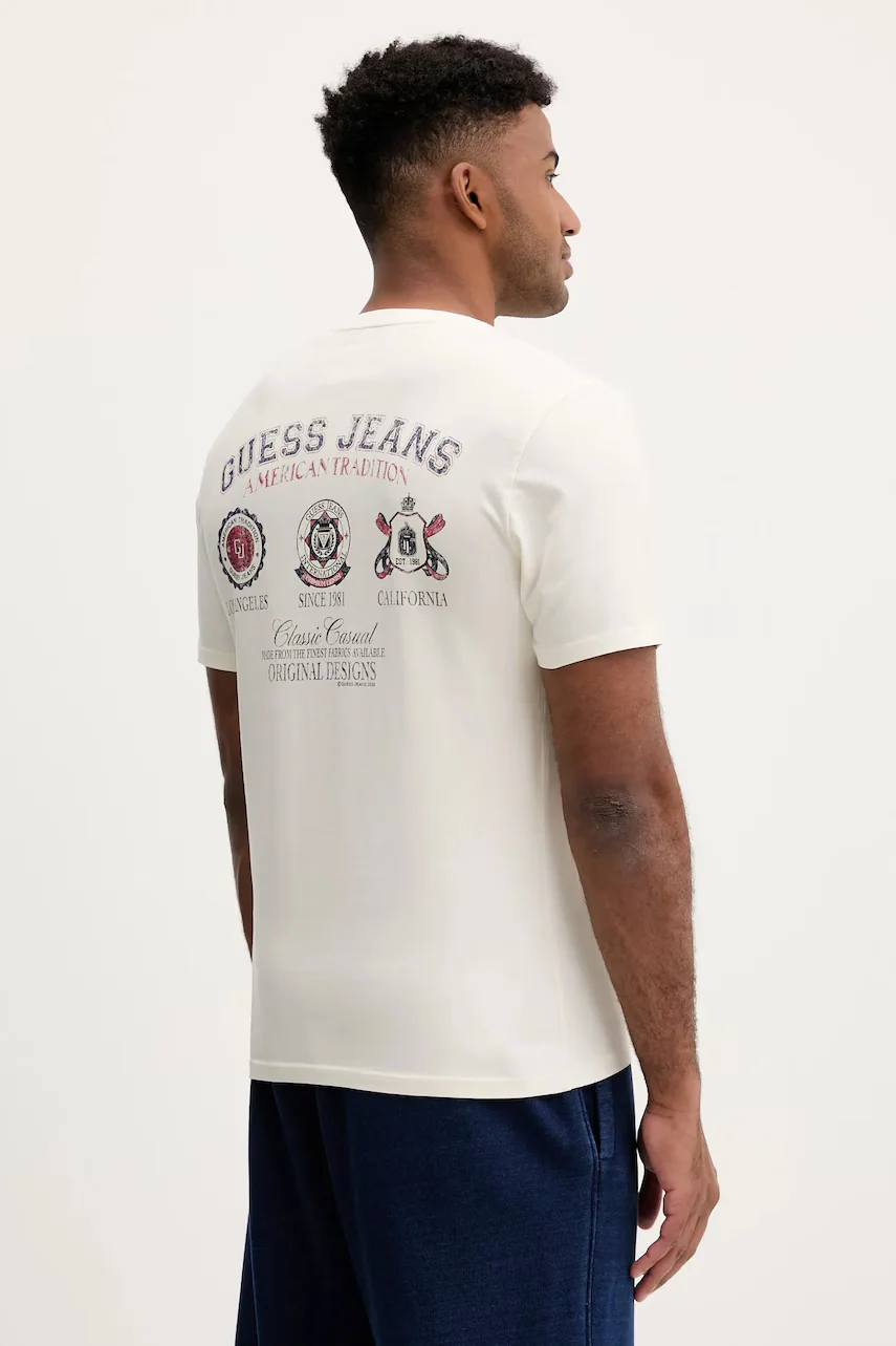 GUESS JEANS Памучна тениска