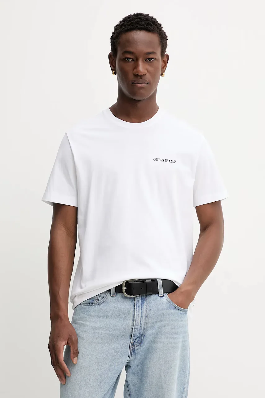 GUESS JEANS Памучна тениска