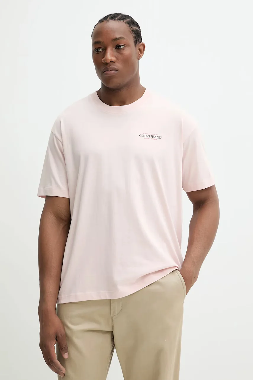 GUESS JEANS Памучна тениска