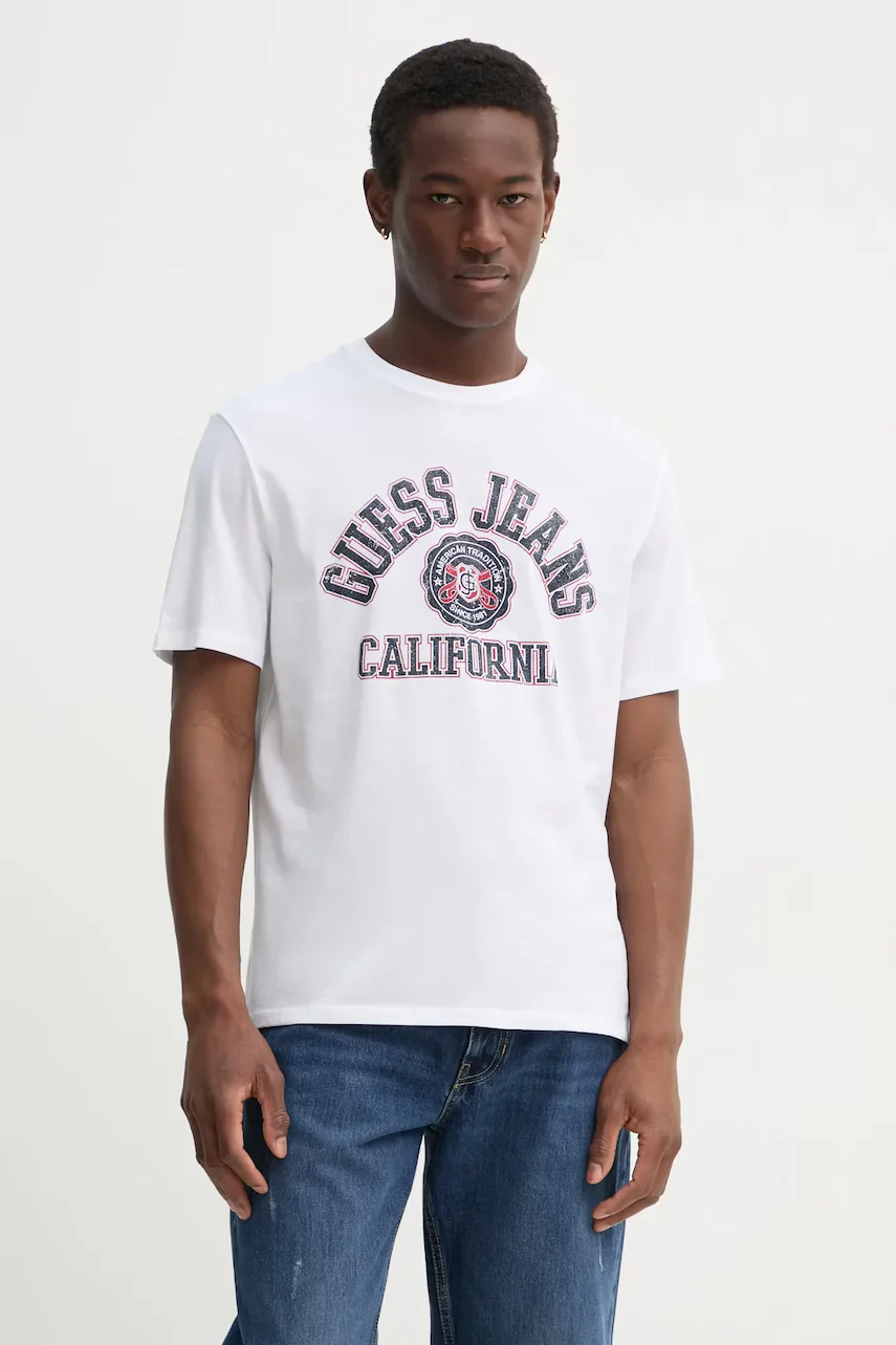 GUESS JEANS Памучна тениска