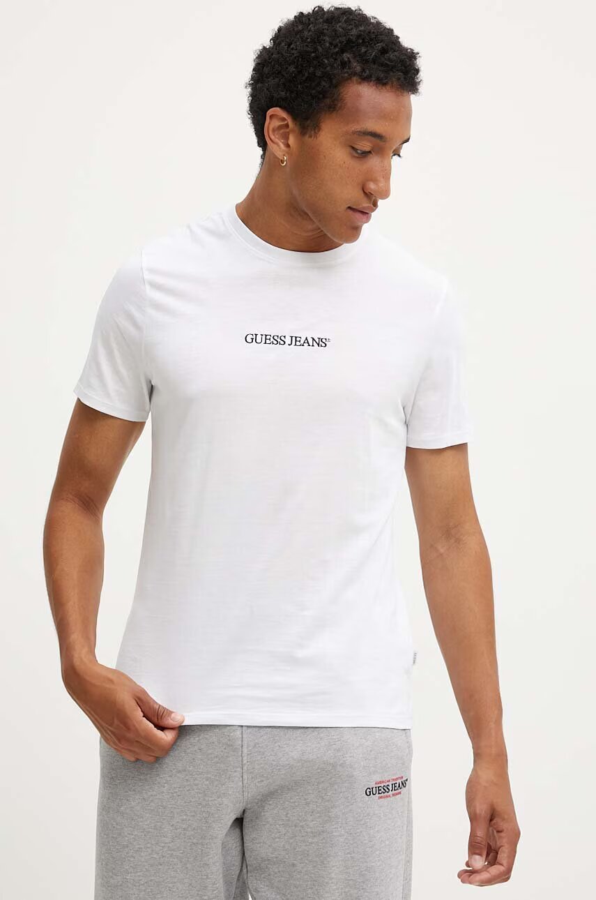 GUESS JEANS Памучна тениска