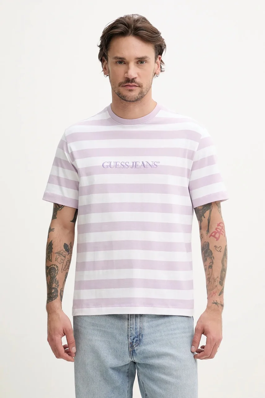 GUESS JEANS Памучна тениска