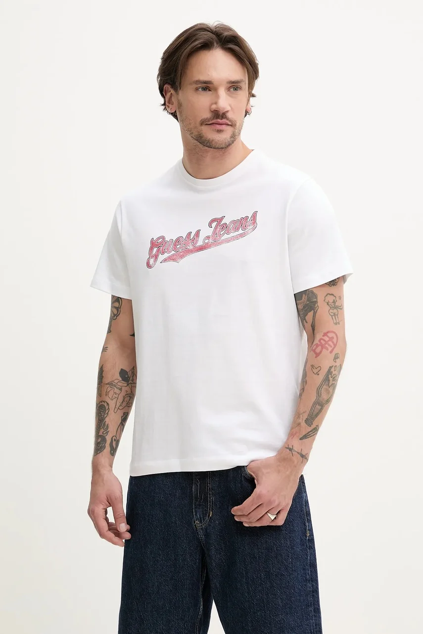 GUESS JEANS Памучна тениска