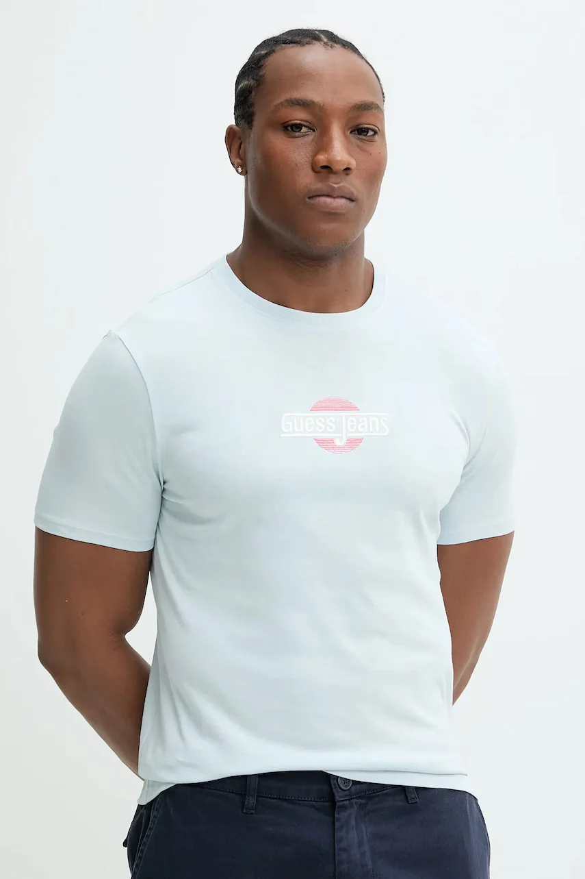 GUESS JEANS Памучна тениска