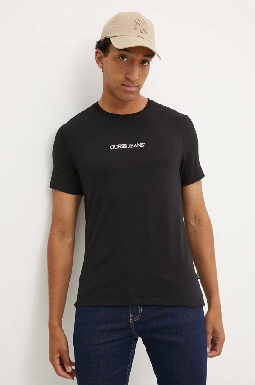 GUESS JEANS Памучна тениска