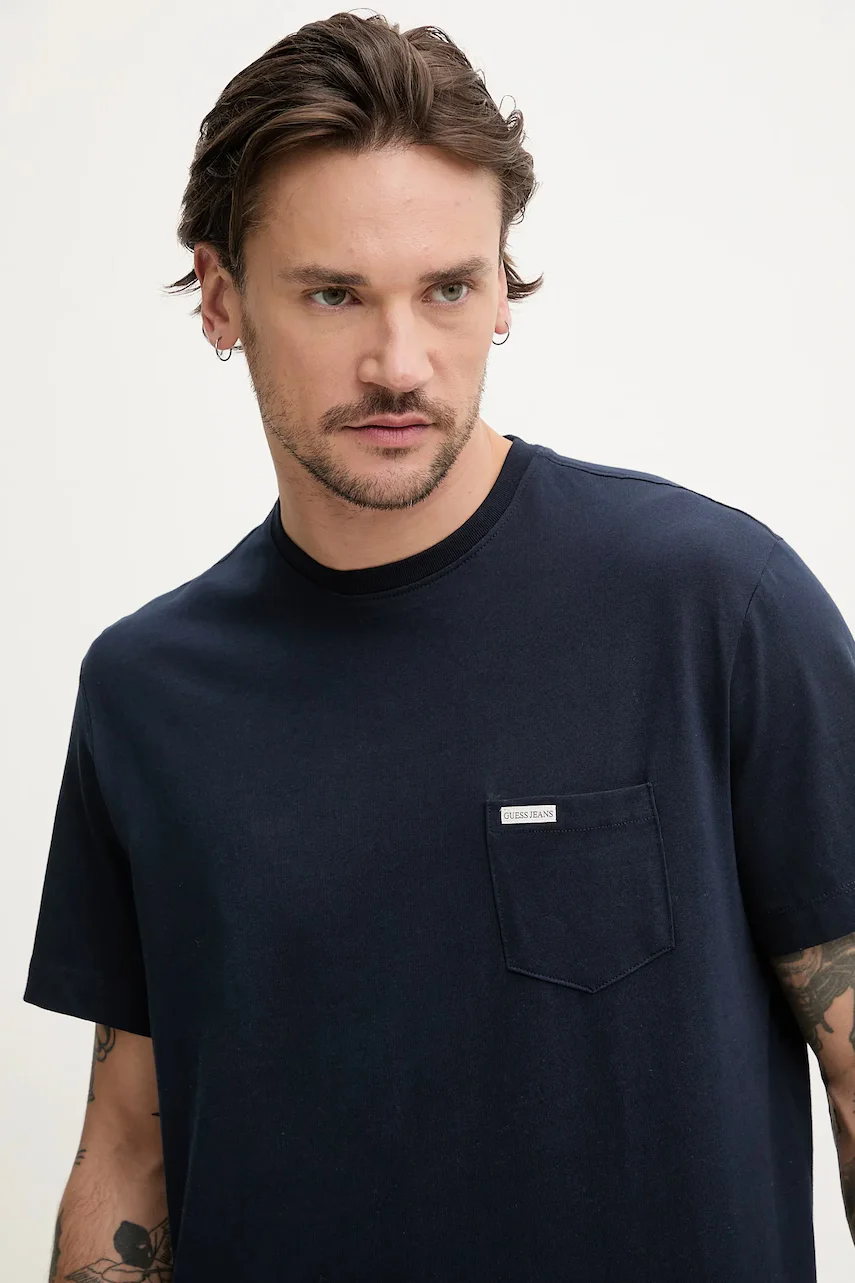 GUESS JEANS Памучна тениска