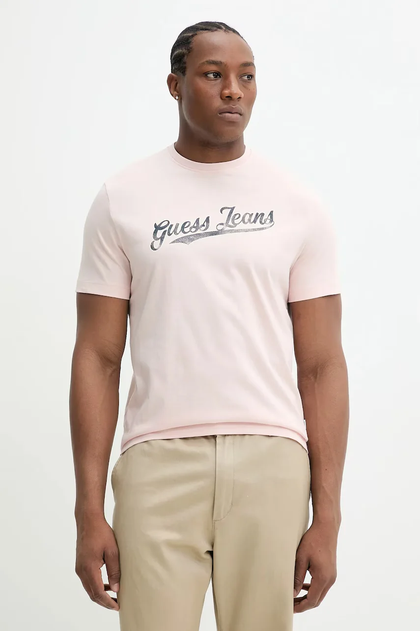 GUESS JEANS Памучна тениска