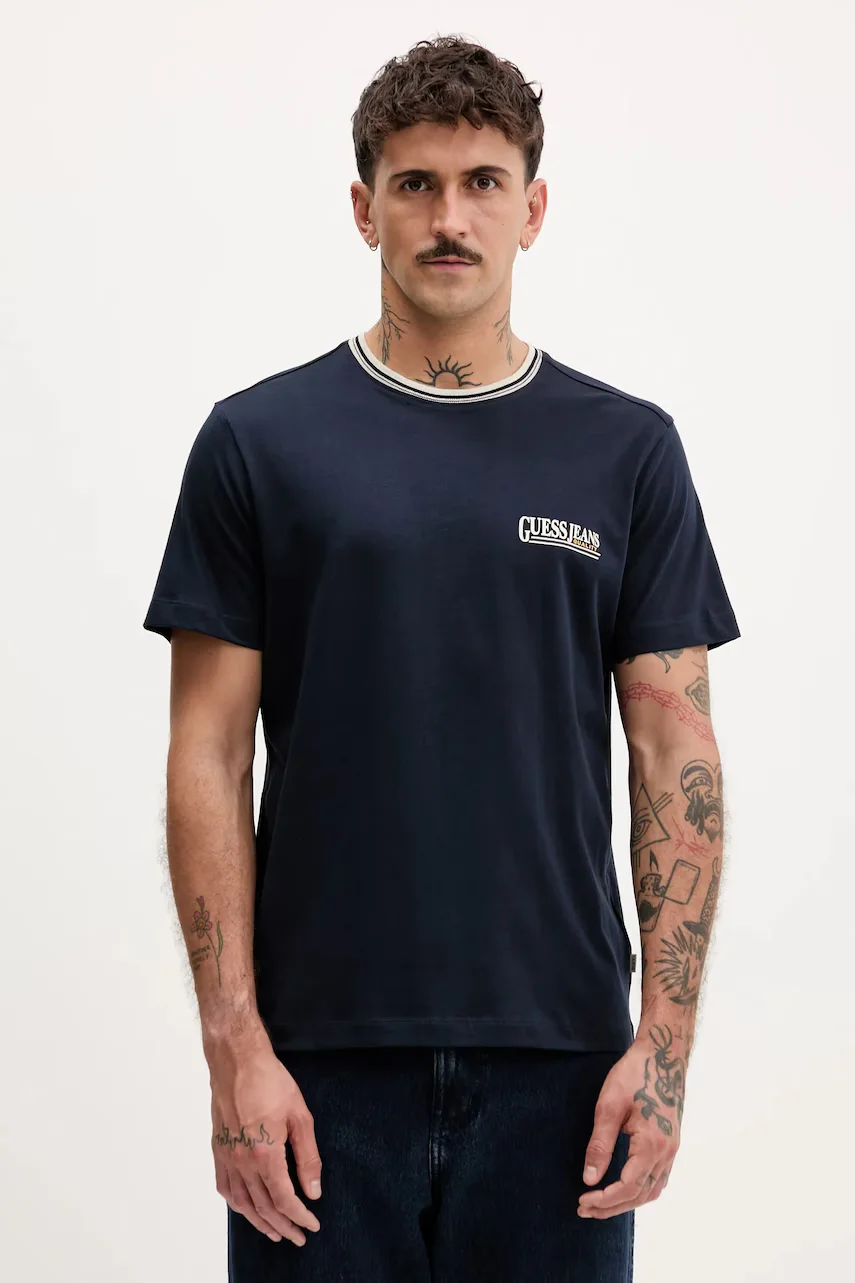 GUESS JEANS Памучна тениска