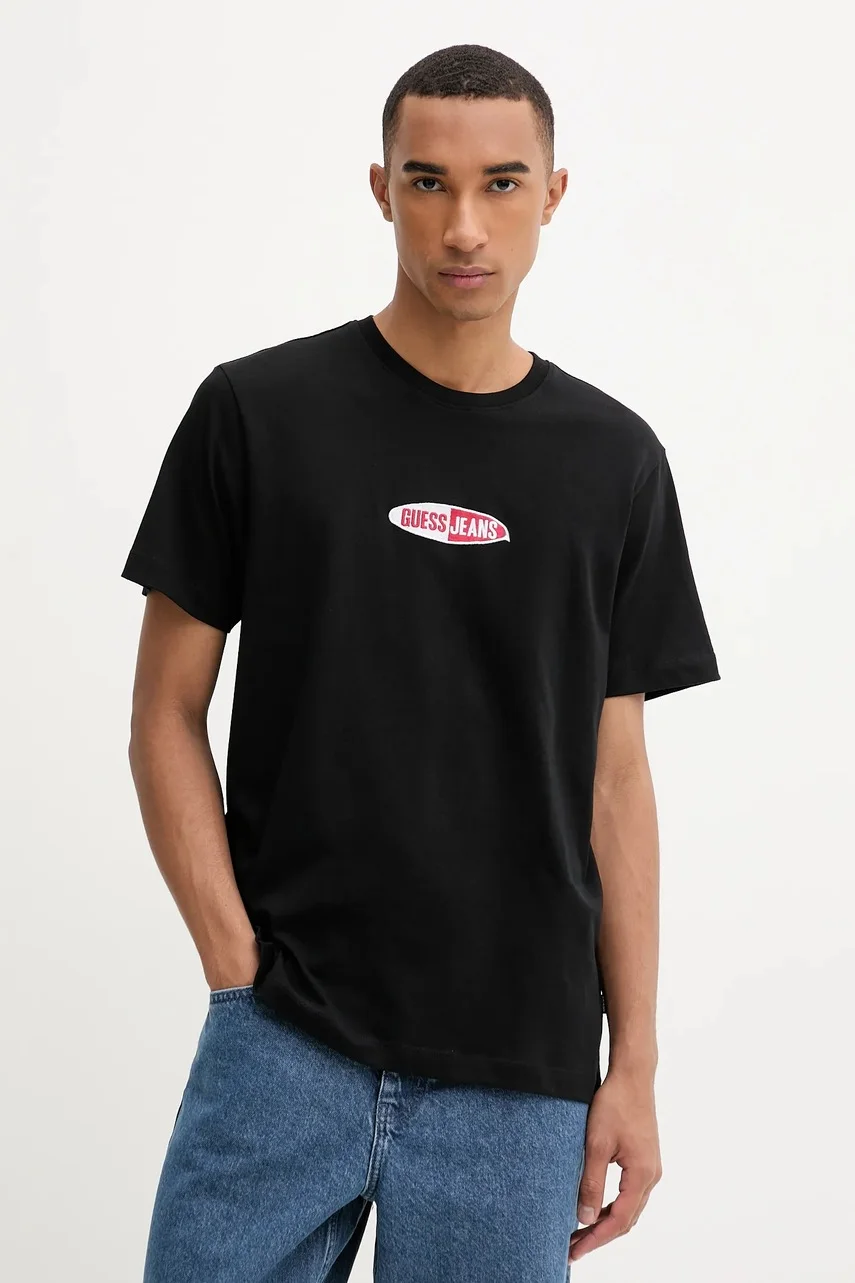 GUESS JEANS Памучна тениска