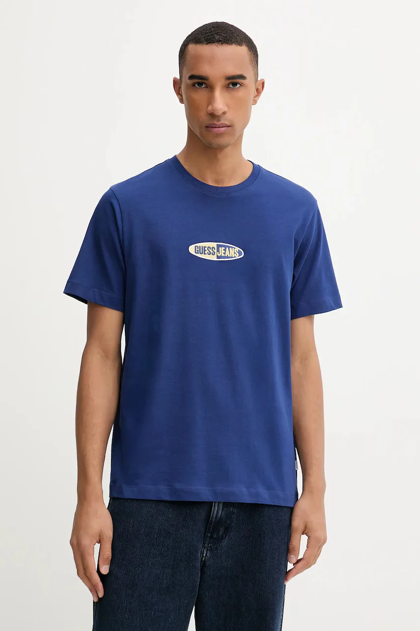 GUESS JEANS Памучна тениска
